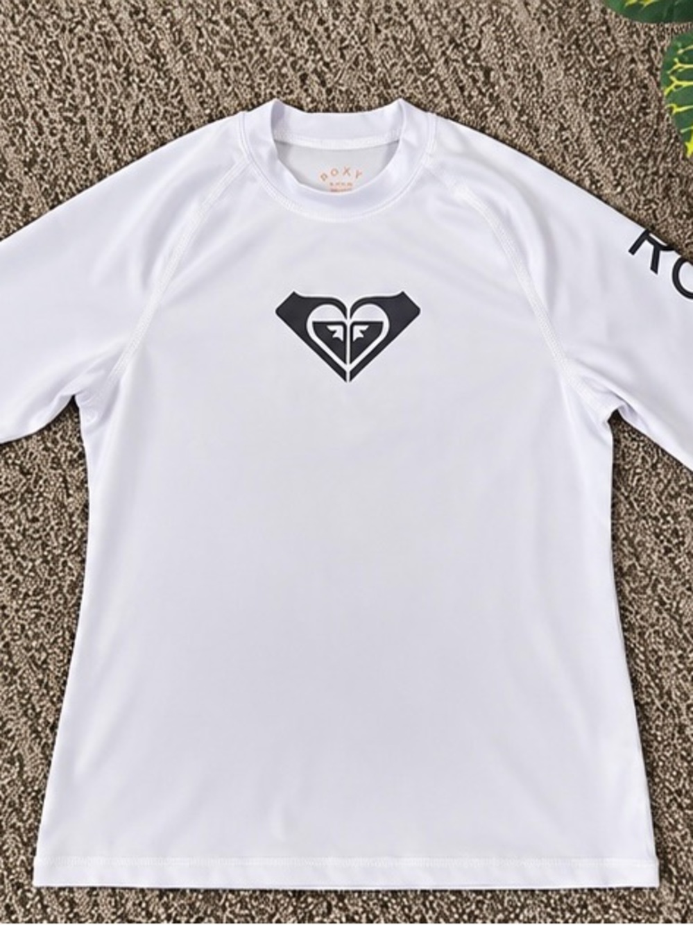 Roxy JUNIOR White Performance Rash Guard-XL/16